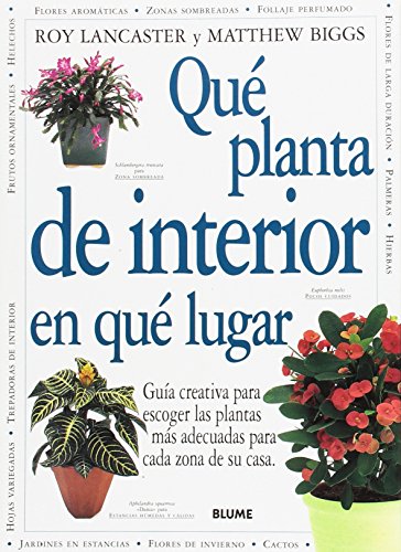 Beispielbild fr Que Planta De Interior En Que Lugar zum Verkauf von Mercado de Libros usados de Benimaclet