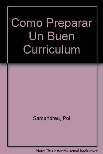 Stock image for Como Preparar UN Buen Curriculum for sale by medimops