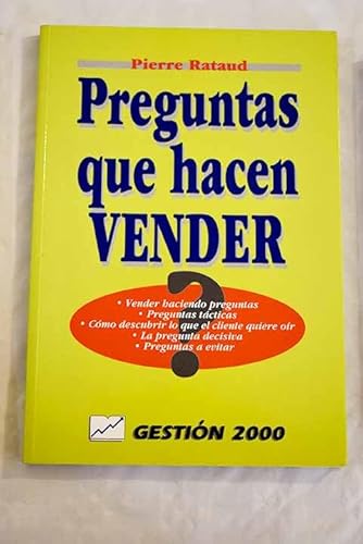 Imagen de archivo de PREGUNTAS QUE HACEN VENDER a la venta por Iridium_Books