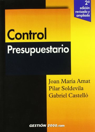 Stock image for Control presupuestario for sale by medimops