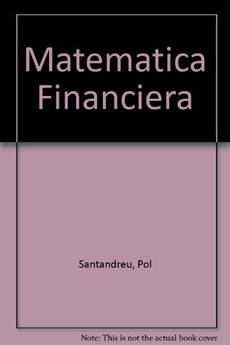 Stock image for Matematica Financiera (Spanish Edition) for sale by Iridium_Books