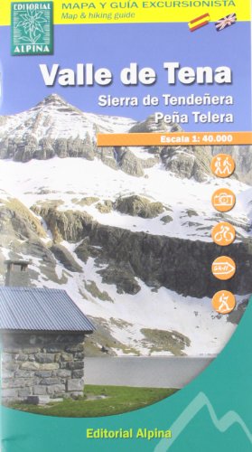 VALLE DE TENA:Sierra de Tendeñera Peña Telera MAPA EXCURSIONISTA Y GUIA
