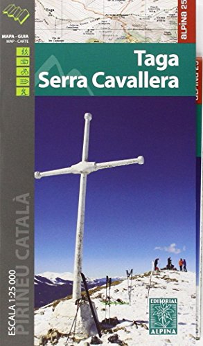 9788480905657: Taga, Sierra Cavallera mapa excursionista. Escala 1:25.000. Alpina Editorial. (ALPINA 25 - 1/25.000)