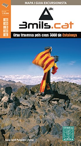 9788480906050: 3mils.cat - Gran travessa pels cims 3000 de Catalunya, mapa excursionista. Escala 1:40.000. Editorial Alpina. (TRAVESIAS - 1/40.000)