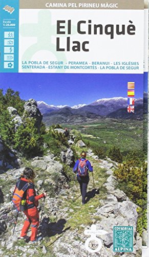 Stock image for El Cinqu? Llac hiking map and guide for sale by Reuseabook