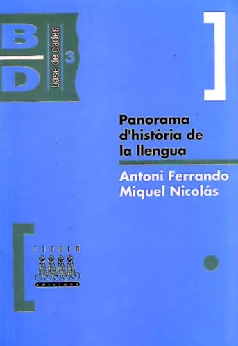 Imagen de archivo de PANORAMA D'HISTORIA DE LA LLENGUA a la venta por Prtico [Portico]