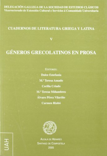 Stock image for CUADERNOS DE LITERATURA GRIEGA Y LATINA V: GENEROS GRECOLATINOS EN PROSA for sale by KALAMO LIBROS, S.L.