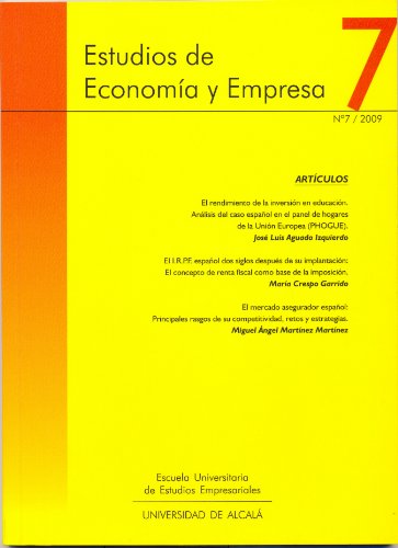 Beispielbild fr ESTUDIOS DE ECONOMA Y EMPRESA. N7/ 2009 zum Verkauf von Hilando Libros