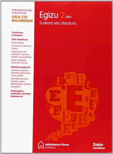 9788481479447: Gida Baliabideak Egizu 2 Dbh Euskara Eta Literatura Jakintzaren Etxea Euskera Zubia