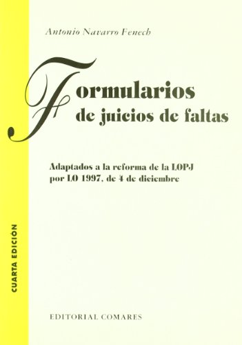 Imagen de archivo de Formularios de juicios de faltas a la venta por medimops