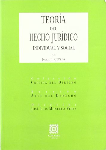 9788481519686: TEORIA DEL HECHO JURIDICO INDIVIDU