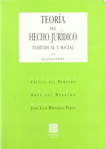 9788481519686: Teora del hecho jurdico individual y social