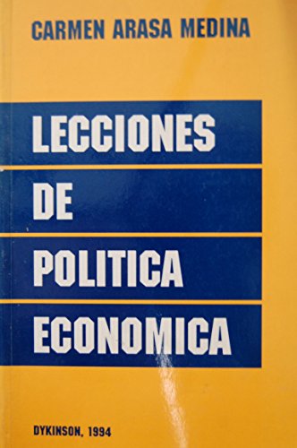 Imagen de archivo de LECCIONES DE POLITICA ECONOMICA. a la venta por medimops