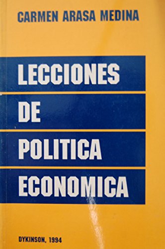 Immagine dell'editore per Lecciones de poltica econmica venduto da Hamelyn