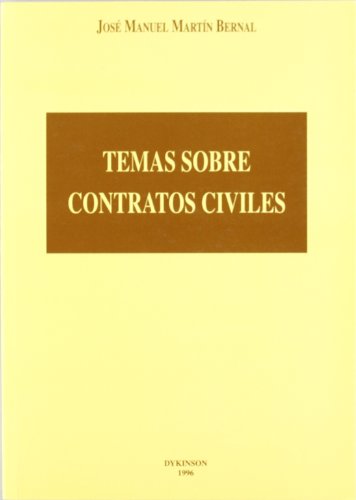 Beispielbild fr TEMAS SOBRE CONTRATOS CIVILES. zum Verkauf von KALAMO LIBROS, S.L.