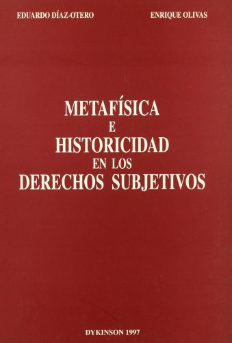 Imagen de archivo de Metafsica E Historicidad en los Derechos Subjetivos a la venta por Hamelyn
