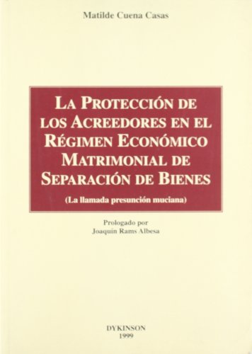 Beispielbild fr La proteccion de los acreedores en el re zum Verkauf von MARCIAL PONS LIBRERO