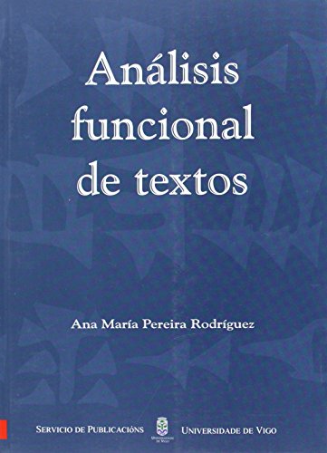 Stock image for ANLISIS FUNCIONAL DE TEXTOS for sale by Siglo Actual libros