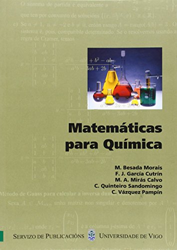 Stock image for MATEMTICAS PARA QUMICA for sale by Siglo Actual libros