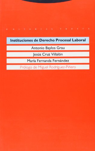 9788481640847: Instituciones de Derecho procesal laboral (Estructuras y Procesos. Derecho) (Spanish Edition)