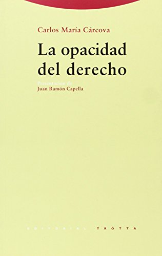 Stock image for LA OPACIDAD DEL DERECHO for sale by KALAMO LIBROS, S.L.