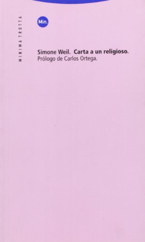 Carta a un religioso (9788481642650) by Weil, Simone
