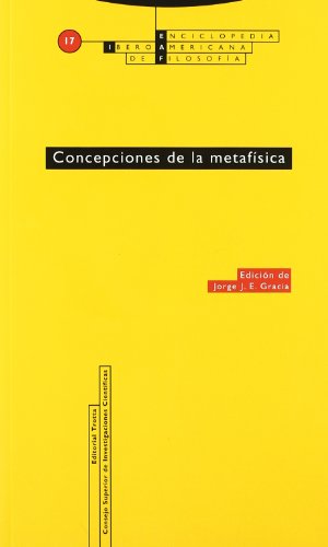Concepciones de la metafÃ­sica: Vol. 17 (9788481642766) by Gracia, Jorge J. E.