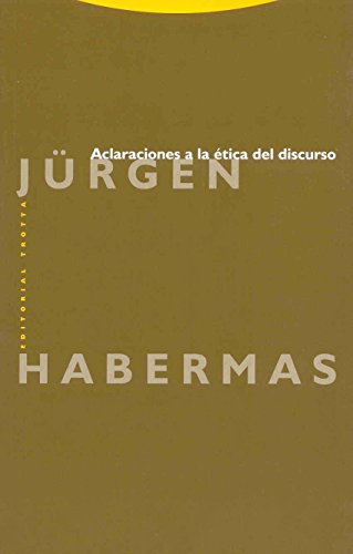 Aclaraciones a la Ã©tica del discurso (9788481643787) by Habermas, JÃ¼rgen