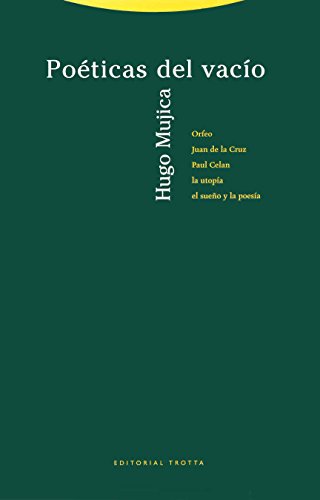 9788481645040: Poeticas del vacio/ Poetics of the Emptiness (La Dicha De Enmudecer)