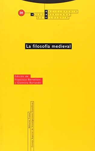 9788481645354: La Filosofa Medieval - Volumen 24: Vol. 24 (ENCICLOPEDIA IBEROAMERICANA DE FILOSOFIA)