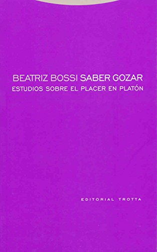 Stock image for Saber gozar estudios sobre el placer en Platn for sale by Librera Prez Galds
