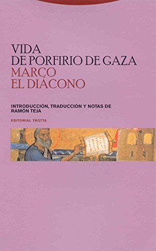Stock image for Vida De Porfirio De Gaza for sale by Michener & Rutledge Booksellers, Inc.