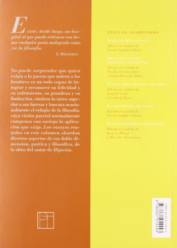 Beispielbild fr HOLDERLIN: POESIA Y PENSAMIENTO zum Verkauf von Librera Races