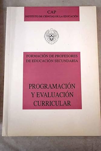 Imagen de archivo de Programacin y evaluacin curricular a la venta por Librera Prez Galds