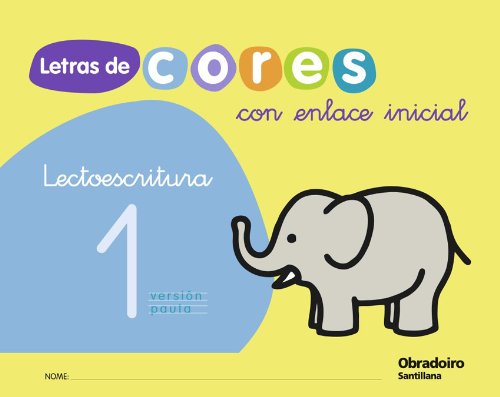 Imagen de archivo de Letras de cores, lectoescritura, Educacin Infantil. Caderno 1 a la venta por Revaluation Books