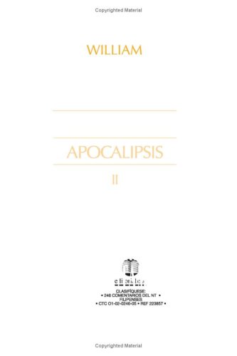 Beispielbild fr Comentario Al Nuevo Testamento Vol. 17 - Apocalips (Spanish Edition) zum Verkauf von SecondSale