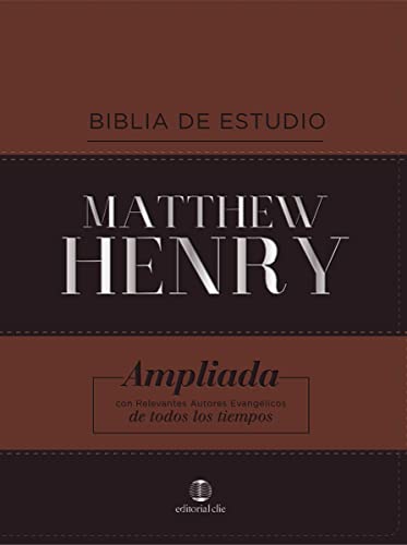 9788482679235: RVR Biblia de Estudio Matthew Henry, Leathersoft, Clsica (Spanish Edition)