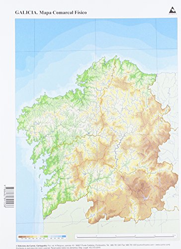 Imagen de archivo de MAPA FSICO GALICIA COMARCAL a la venta por Zilis Select Books