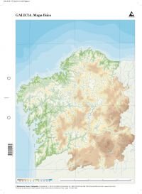 Imagen de archivo de Mapa fsico Galicia a la venta por Iridium_Books