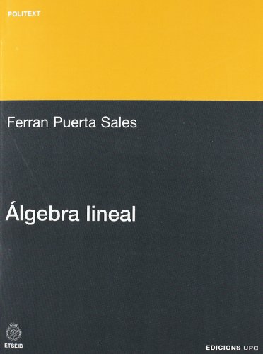 Imagen de archivo de lgebra lineal a la venta por Hilando Libros