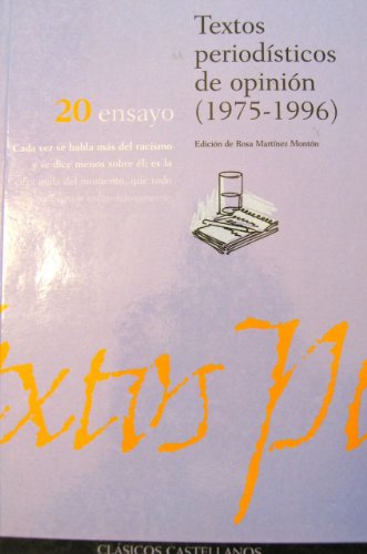 9788483081037: Textos periodsticos de opinin : (1975-1996)