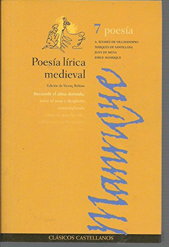 Stock image for Poesia lirica medieval for sale by Ammareal