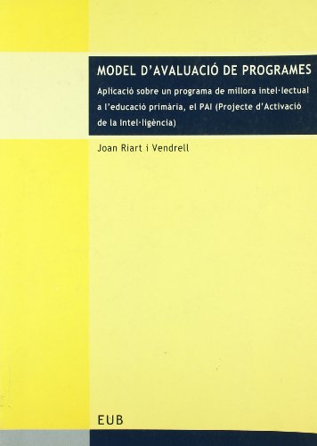 Stock image for MODEL D'AVALUACIO DE PROGRAMES for sale by Iridium_Books