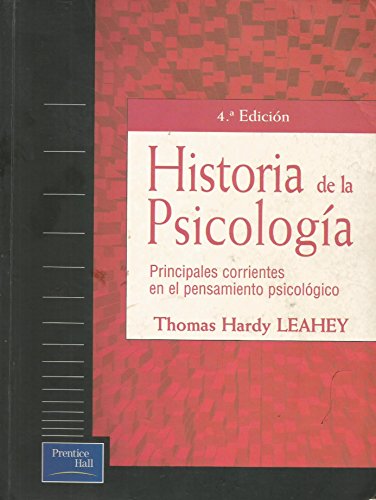Stock image for Historia de La Psicologia - 4 Edicion (Spanish Edition) for sale by PIGNATELLI