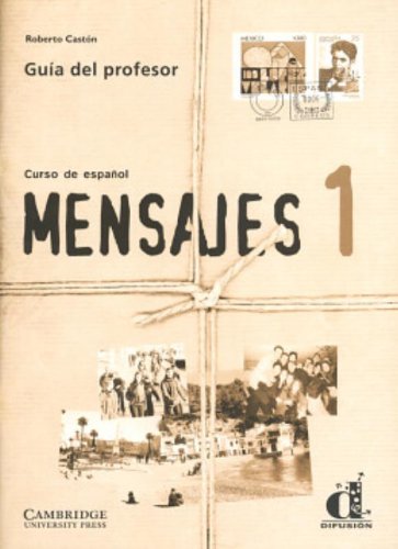 Stock image for Mensajes 1 Libro del profesor (Spanish Edition) for sale by Iridium_Books
