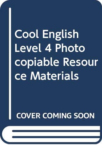 Imagen de archivo de Cool English Level 4 Photocopiable Resource Materials a la venta por Iridium_Books