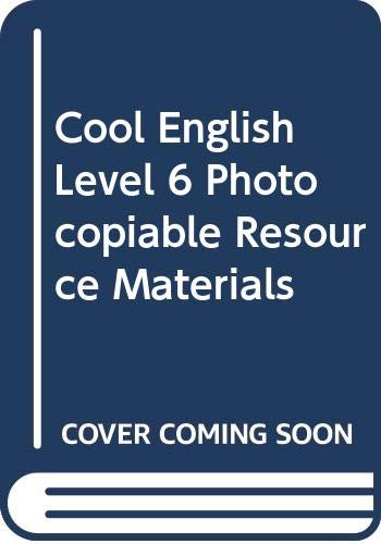 Imagen de archivo de Cool English Level 6 Photocopiable Resource Materials a la venta por Iridium_Books