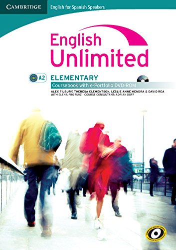 Beispielbild fr English Unlimited for Spanish Speakers Elementary Coursebook with E-portfolio zum Verkauf von Hamelyn