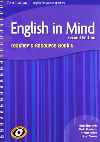 9788483238059: English in Mind for Spanish Speakers Level 5 Teacher's Resource Book with Class Audio CDs (4)