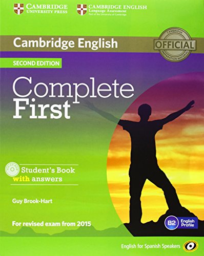 Imagen de archivo de COMPLETE FIRST FOR SPANISH SPEAKERS STUDENTS PACK WITH ANSWERS (STUDENTS BOOK WITH CD-ROM, WORKBOO a la venta por Zilis Select Books